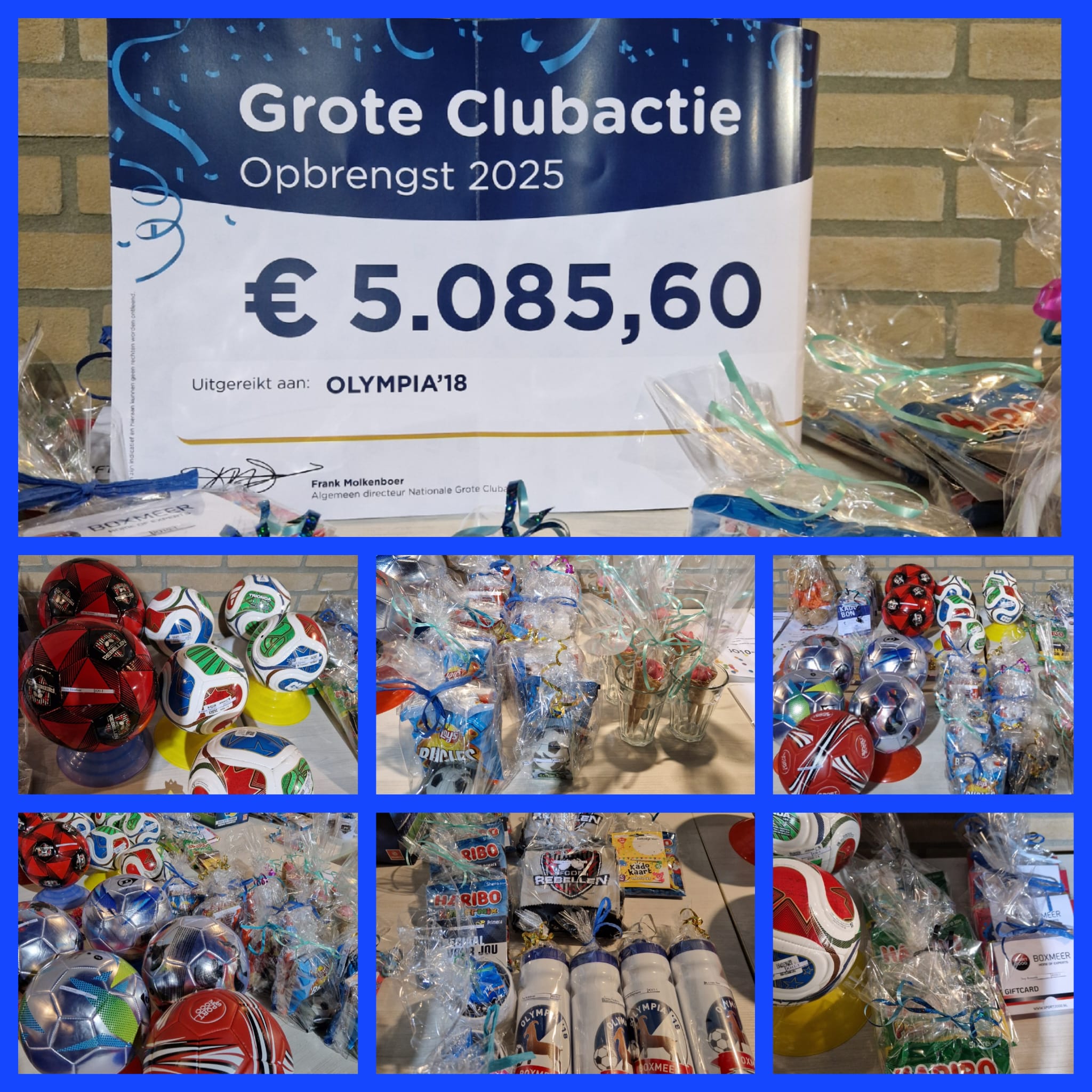 Uitreiking prijzen Grote Clubactie